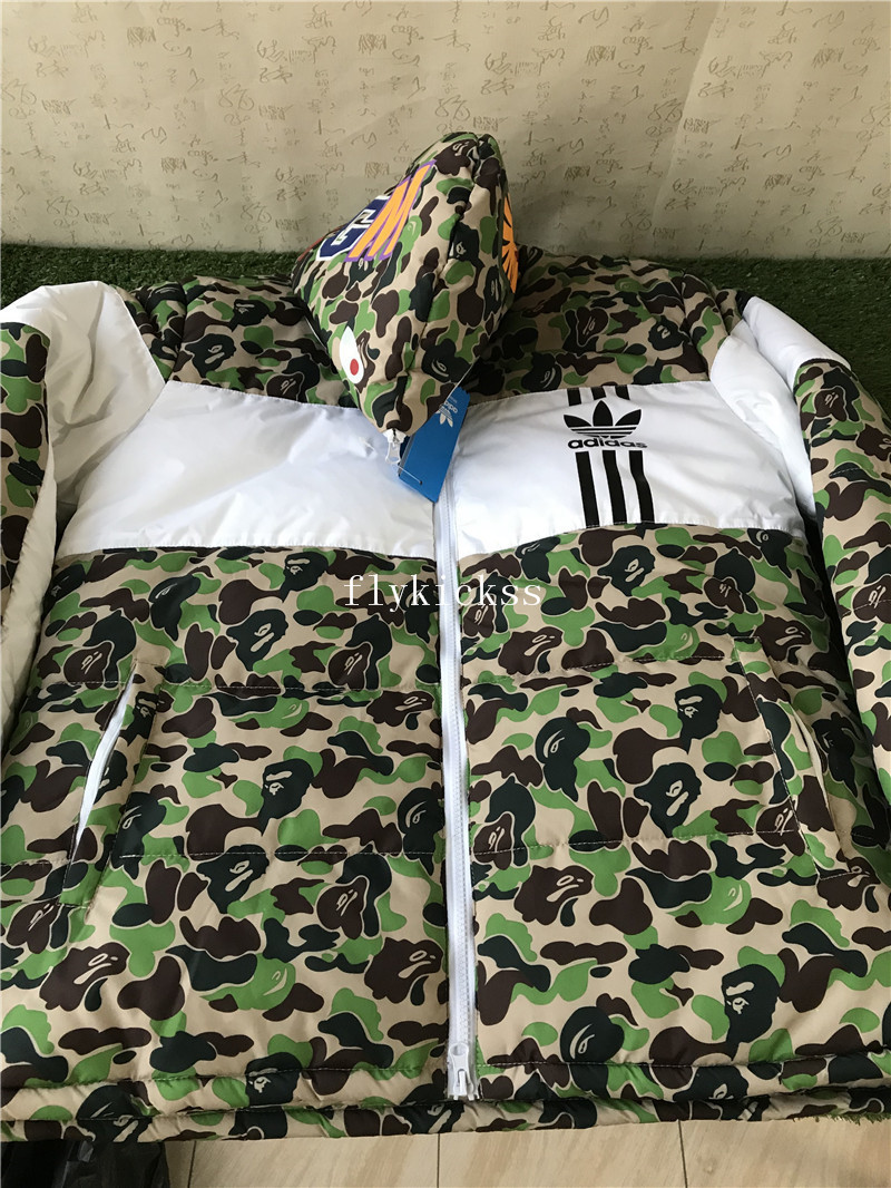 Adidas X Bape Shark Hoodie Coat